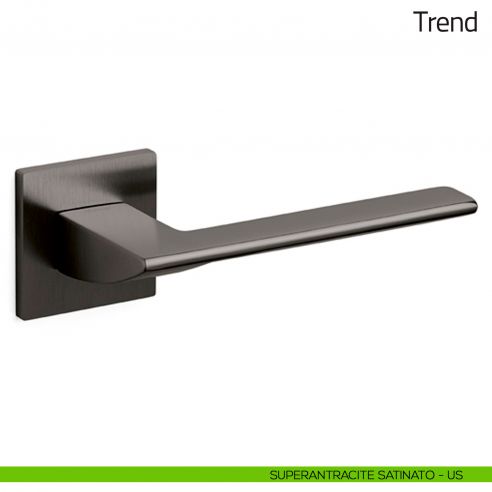 Maniglia per porta Trend Olivari bassa superantracite satinato