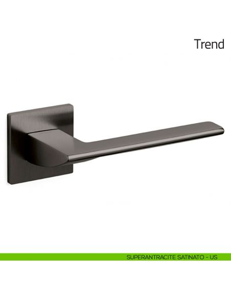 Maniglia per porta Trend Olivari bassa superantracite satinato