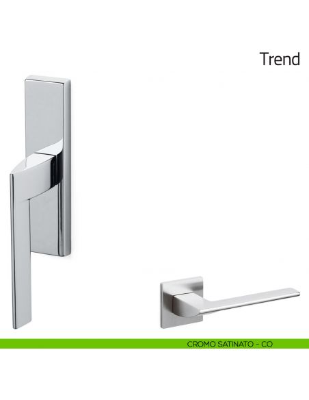 Maniglia per finestra cremonese Trend Olivari cromo satinato