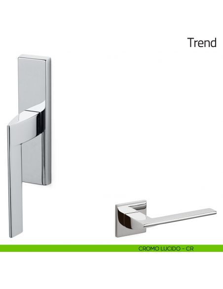 Maniglia per finestra cremonese Trend Olivari cromo lucido