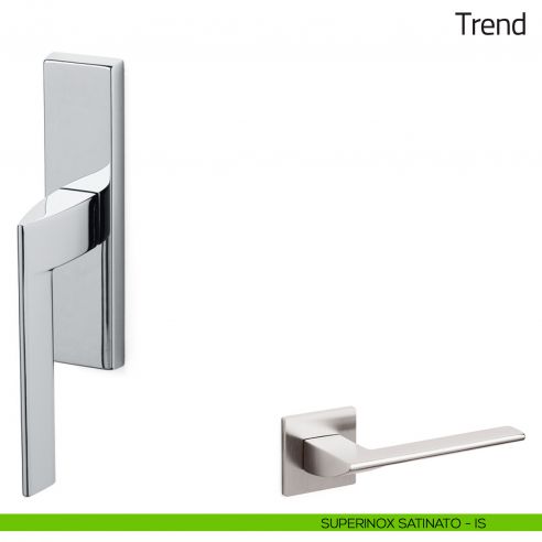Maniglia per finestra cremonese Trend Olivari superinox satinato