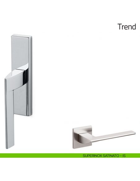 Maniglia per finestra cremonese Trend Olivari superinox satinato