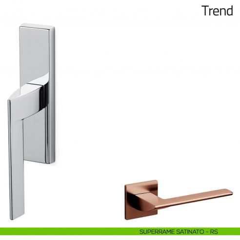 Maniglia per finestra cremonese Trend Olivari superrame satinato