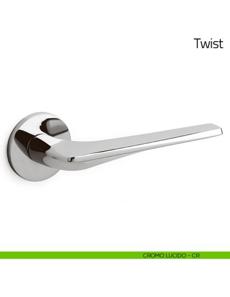 Maniglia per porta Twist Olivari cromo lucido