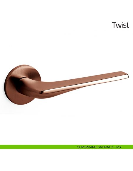Maniglia per porta Twist Olivari superrame satinato