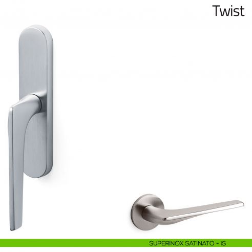 Maniglia per finestra cremonese Twist Olivari superinox satinato