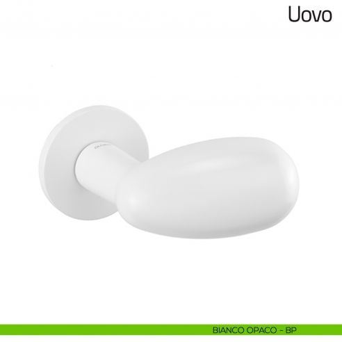 Maniglia per porta Uovo Olivari bianco opaco