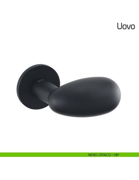 Maniglia per porta Uovo Olivari nero opaco