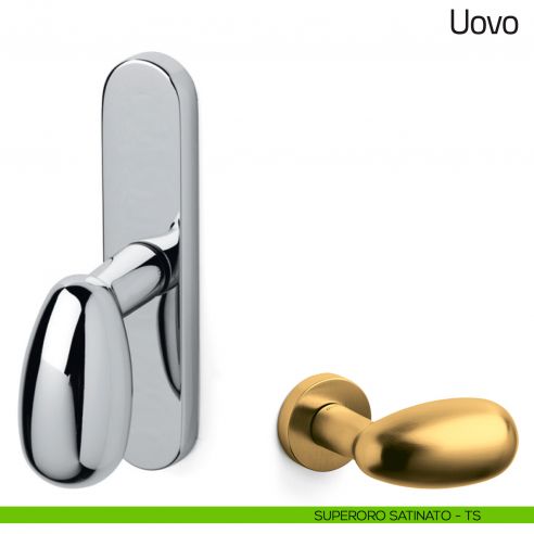 Maniglia per finestra cremonese Uovo Olivari superoro satinato