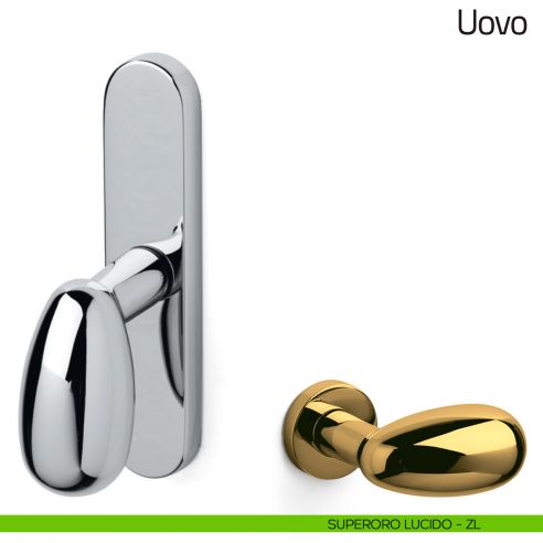 Maniglia per finestra cremonese Uovo Olivari superoro lucido