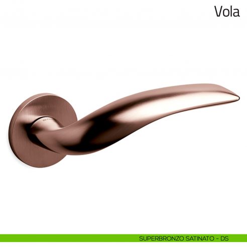 Maniglia per porta Vola Olivari superbronzo satinato