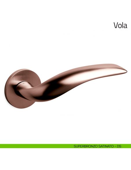 Maniglia per porta Vola Olivari superbronzo satinato