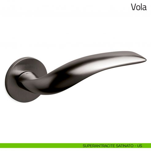 Maniglia per porta Vola Olivari superantracite satinato