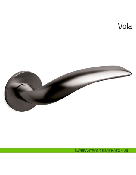 Maniglia per porta Vola Olivari superantracite satinato