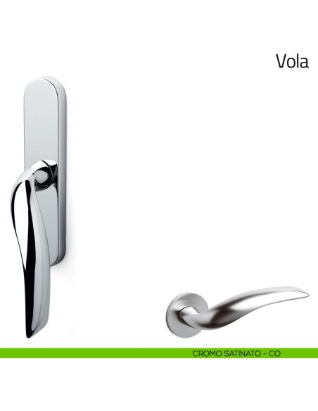 Maniglia per finestra cremonese Vola Olivari cromo satinato