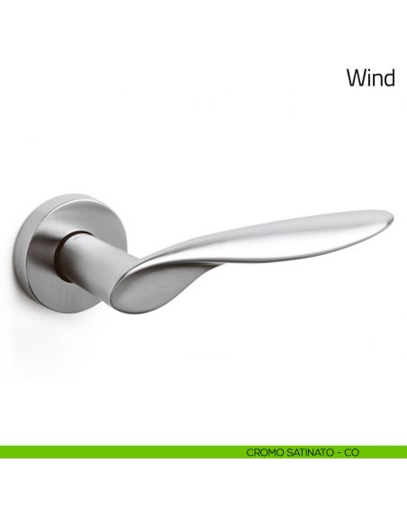 Maniglia per porta Wind Olivari cromo satinato