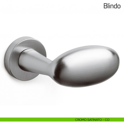 Pomello per porta Blindo fisso Olivari cromo satinato
