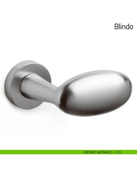 Pomello per porta Blindo fisso Olivari cromo satinato