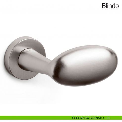 Pomello per porta Blindo fisso Olivari superinox satinato