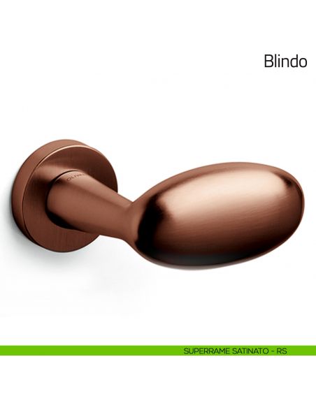 Pomello per porta Blindo fisso Olivari superrame satinato