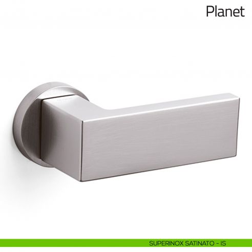 Pomolo per porta zancato Planet Olivari superinox satinato