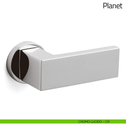 Pomolo per porta zancato fisso Planet Olivari cromo lucido
