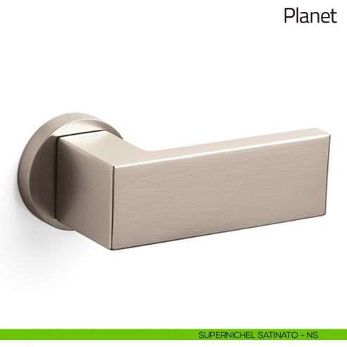 Pomolo per porta zancato fisso Planet Olivari supernichel satinato