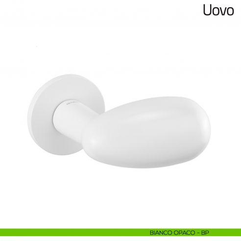 Pomello per porta Uovo fisso Olivari bianco opaco