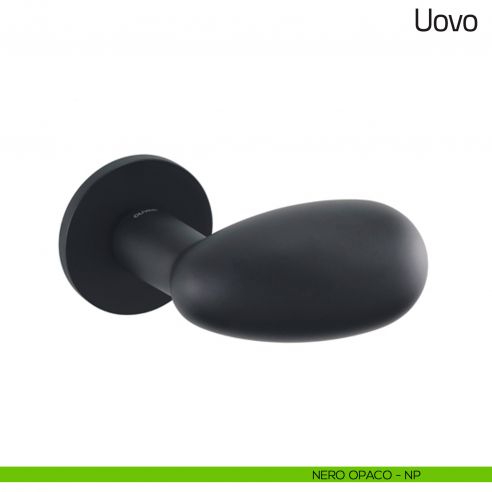 Pomello per porta Uovo fisso Olivari nero opaco