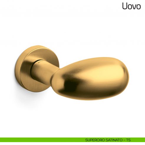 Pomello per porta Uovo fisso Olivari superoro satinato