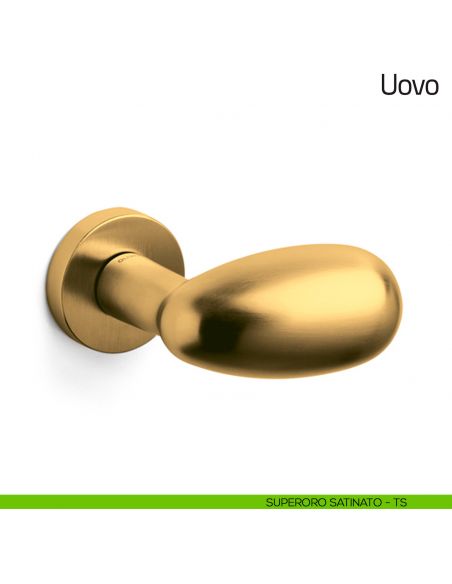 Pomello per porta Uovo fisso Olivari superoro satinato
