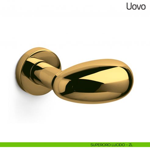 Pomello per porta Uovo fisso Olivari superoro lucido