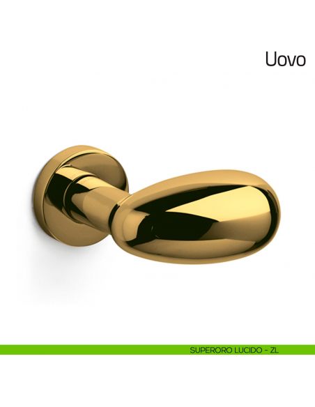 Pomello per porta Uovo fisso Olivari superoro lucido