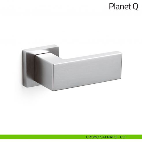 Pomello per porta Planet Q fisso Olivari cromo satinato