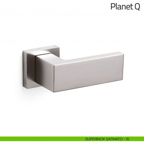 Pomello per porta Planet Q fisso Olivari superinox satinato