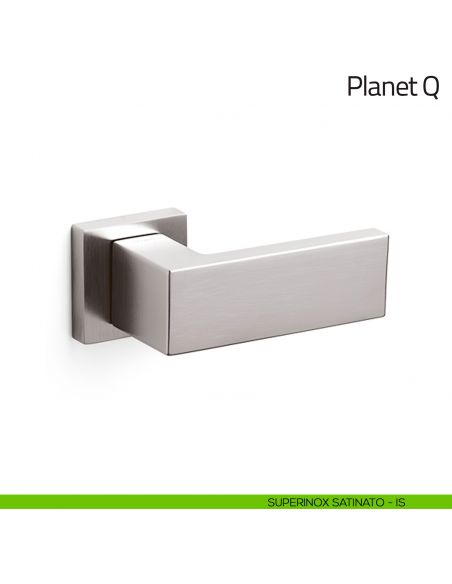 Pomello per porta Planet Q fisso Olivari superinox satinato