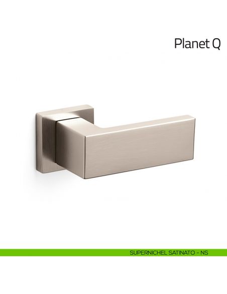 Pomello per porta Planet Q fisso Olivari supernichel satinato