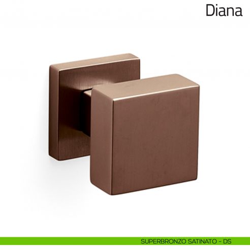 Pomello per porta Diana girevole Olivari superbronzo satinato