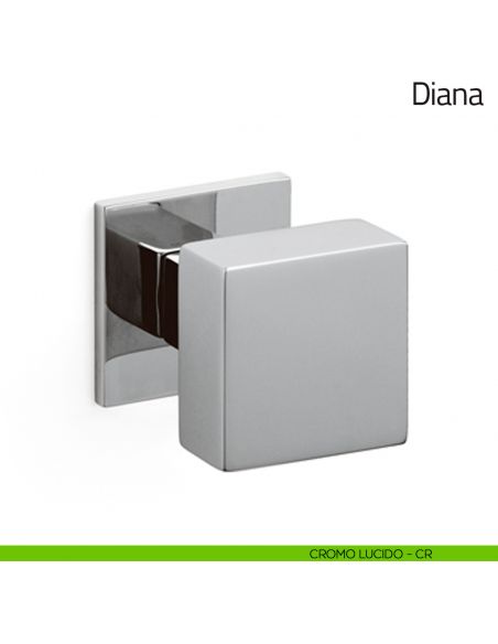 Pomello per porta Diana girevole Olivari bassa cromo lucido