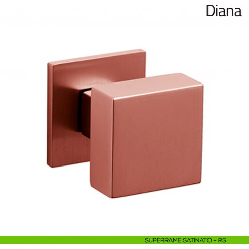 Pomello per porta Diana girevole Olivari bassa superrame satinato