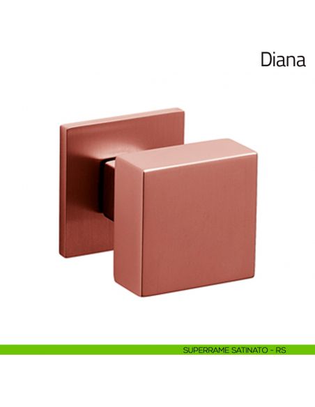 Pomello per porta Diana girevole Olivari bassa superrame satinato