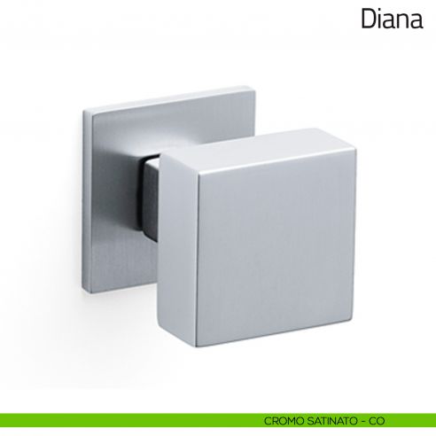 Pomello per porta Diana fisso Olivari bassa cromo satinato