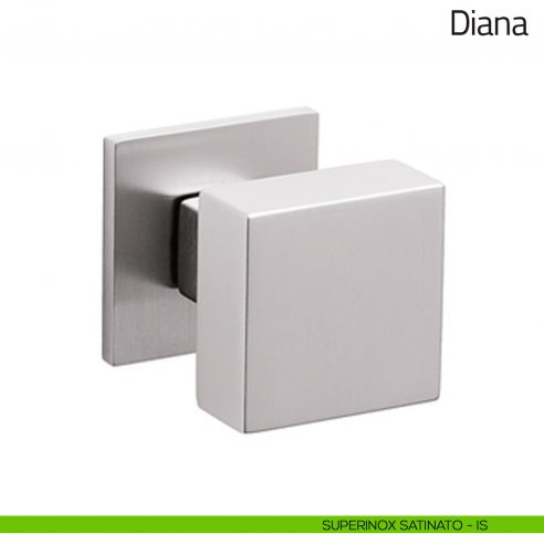 Pomello per porta Diana fisso Olivari bassa superinox satinato