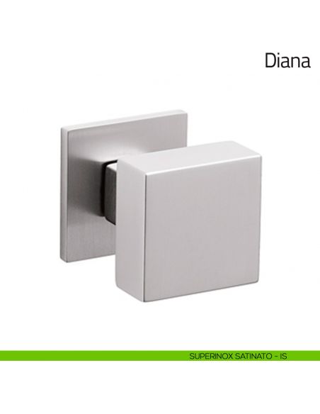 Pomello per porta Diana fisso Olivari bassa superinox satinato