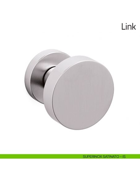 Pomello per porta Link girevole Olivari superinox satinato
