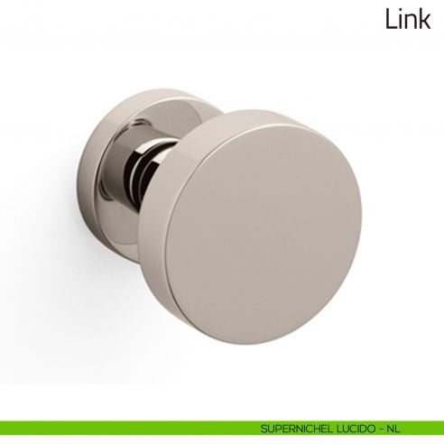 Pomello per porta Link girevole Olivari supernichel lucido