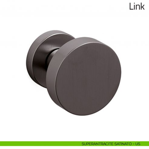 Pomello per porta Link fisso Olivari superantracite satinato