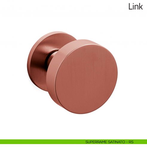Pomello per porta Link girevole Olivari bassa superrame satinato