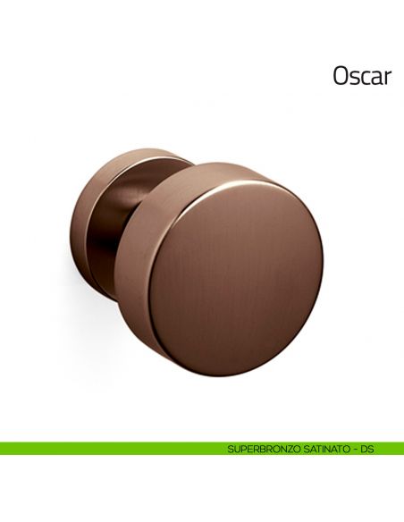 Pomello per porta Oscar girevole Olivari superbronzo satinato