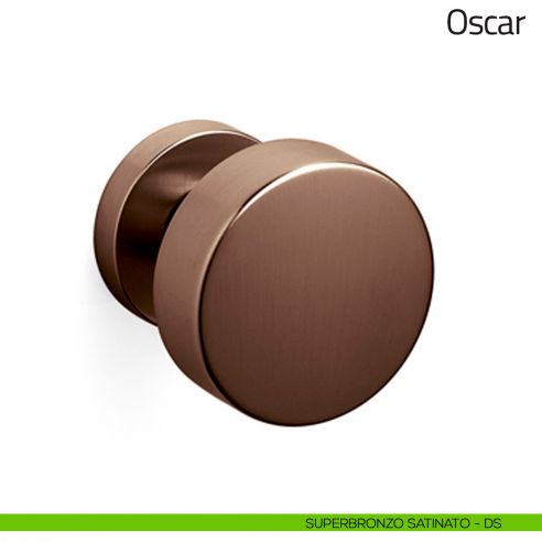 Pomello per porta in vetro Oscar Olivari superbronzo satinato
